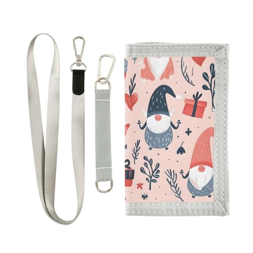 ALAZA Kids Wallets for Boys Girls Toddler Trifold Wallet Children Small Gnomes and Gifts with Zipper Coin Pocket