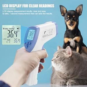 Veterinary Thermometer Fast Digital Veterinary Thermometer Non Contact Pet Thermometer for Pig Cattle Sheep Dog Horse Without Battery