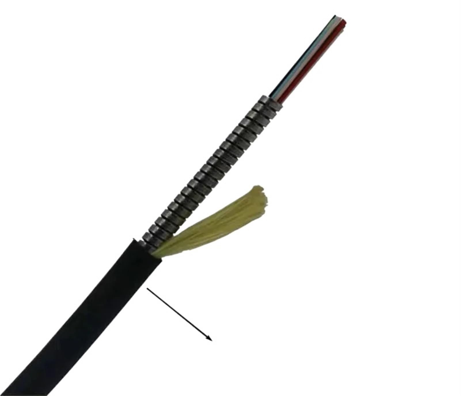 Cordon de raccordement blindé à 6 cœurs, Champ TPU monomode LC SC-FC-St A extérieur LSZH 5mm, Fibre Optique Flexible(300m TPU LC-LC)