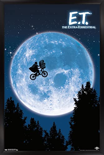 Trends International E.T. The Extra-Terrestrial Wall Poster, 22.375" x 34", Black Framed Version