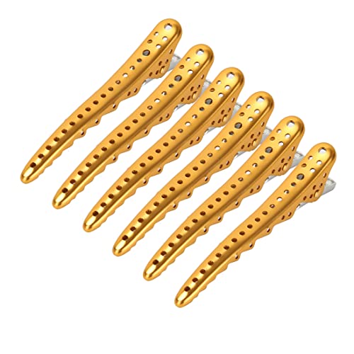 Ys Alligator Hair Clips 6 Pack Professional Duck Bill Aluminum Clips For Styling Sectioning Salon And Home Hair Cutting Clips For Hairdresser #TOP24