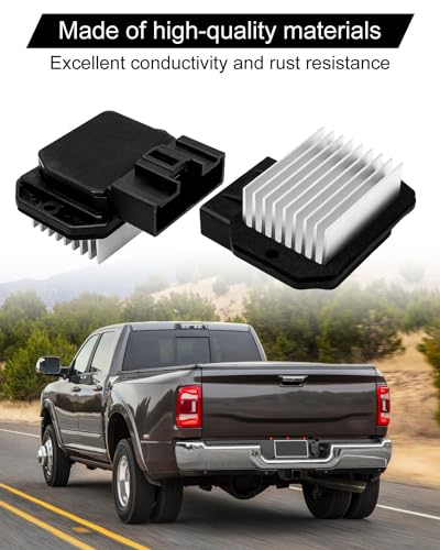 Image of 973-913 AC Blower Motor Resistor Fit for Dodge Ram 1500 2500 3500, Fit for Jeep Wrangler Patriot Compass,Fit for Chrysler 200 Sebring, Dodge Journey Avenger Caliber, Cadillac DTS Replace 68018105AA