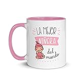 Kembilove Taza de Desayuno de la Mejor Niñera del Mundo – Tazas de Café para Profesionales y Trabajadores para la Oficina – Tazas de Té en Color de Profesiones – Taza de Cerámica de 350 ml