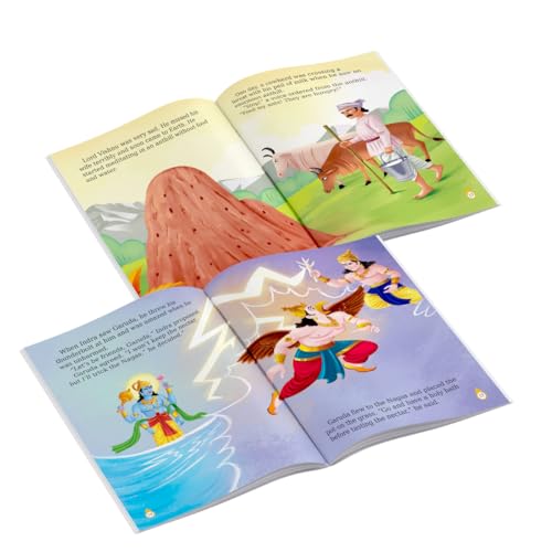 Image of Story Books for Kids (Set of 5 Books) - Balaji, Vishnu, Balarama, Garuda, Vaishno Devi - Mythology Stories for Children - Read Aloud to Infants, Toddlers - Age 3+