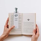 Handmade Bookmark Ideal Gift For Bookworm and Book Lover Truly Handmade and Crafted With Love Father Husband Gift Anniversary Booklovers (Dire Wolf)