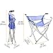 Freshore Canes and Walking Sticks Seat Collapsible 300lbs - Sport Folding Chair Seat Cane 4 Stool Walker for Camping (Heavy Duty Aluminum Alloy 1kg -2.2lb Weight XL Size Blue)