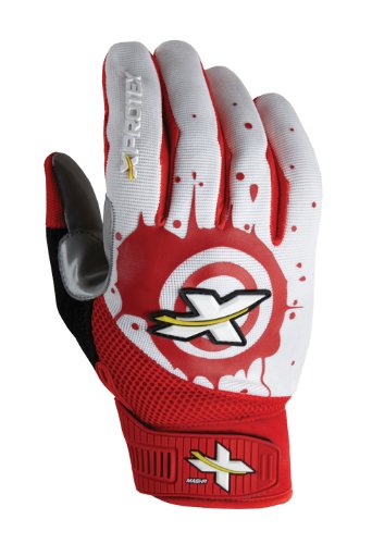 XprotexMashr-T Football Receiver's Gloves, Red, X-Large