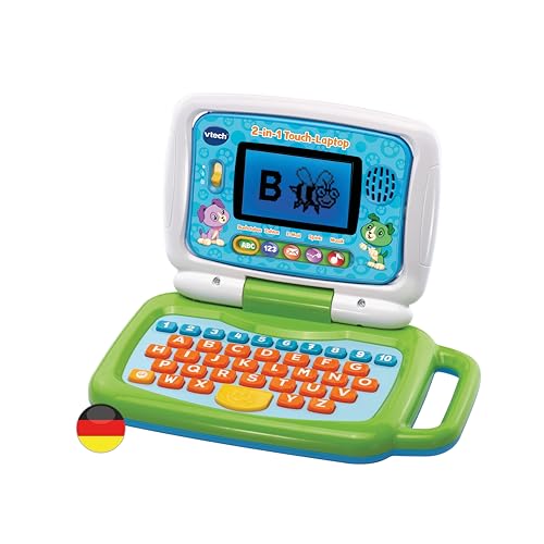 VTech Laptop touch 2 in 1 - computer educativo e tablet touch per imparare lettere e numeri, per bambini dai 3 ai 6 anni