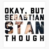 Sebastian Stan, Though Sticker Decal Laptop Car Window Vinyl 5"