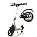 Unisex Kick Scooter Adulto Carga 150 Kg, Scooter Móvil con Frenos De Disco, Regalos De Cumpleaños para Adultos Adolescentes Hombres Mujeres, No Eléctricos (Color : White)