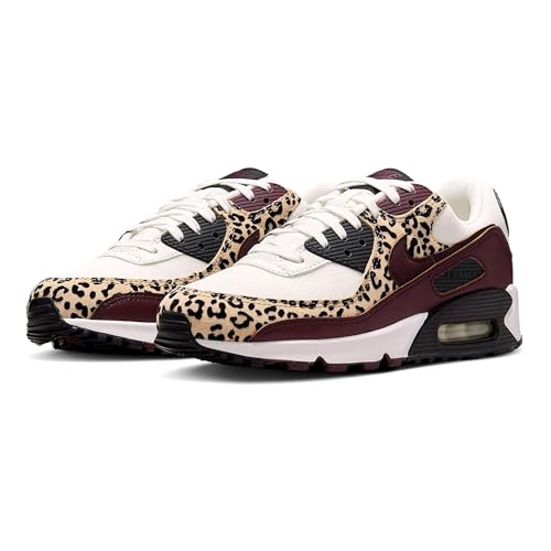 NIKE Damen Air Max 90 Sneaker, Sail Burgundy Crush Black, 37.5 EU
