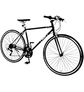 クロスバイク 自転車 21段変速 黒 初心者 XLEAT crossbike01.jpg