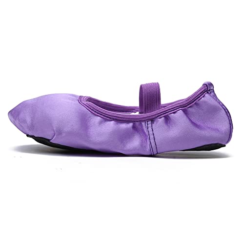 MSMAX Girls Ballet Shoes Toddler Costume Dancing Flats for Kids (Toddler/Little Kid/Big Kid)3