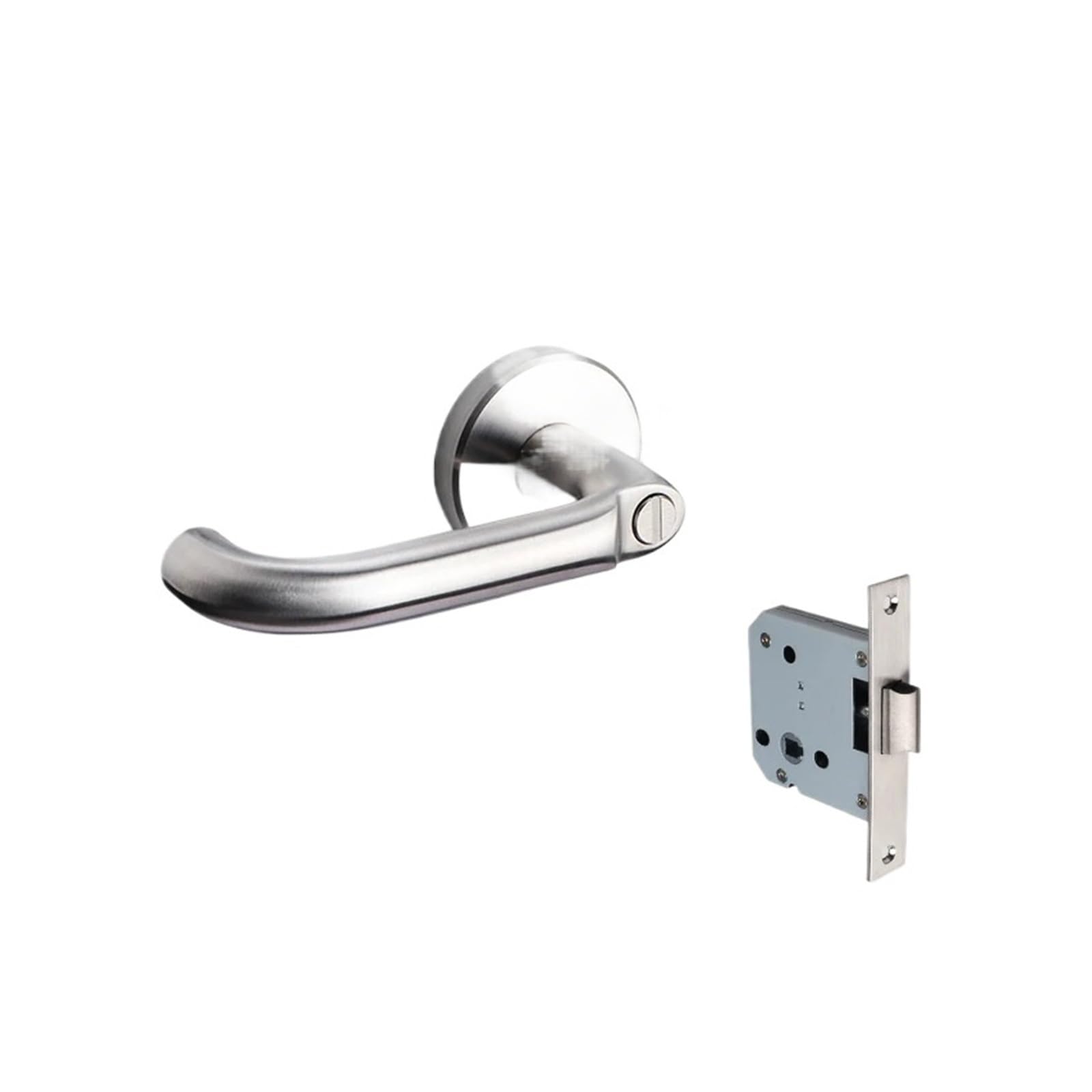 OPTEPYOE Door Lock with Key fire Door Silent Handle Home(8818-Keyless)