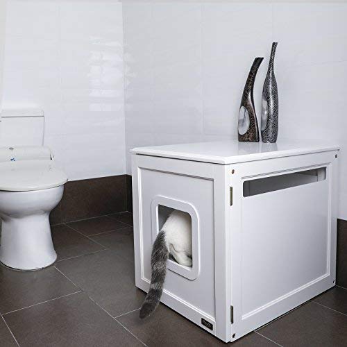 Petsfit Litter Box Enclosure Nightstand Pet House/Cat Litter Box Cover