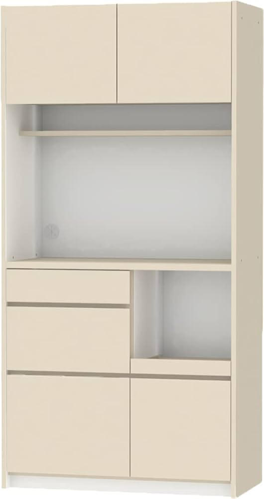 Amazon.co.jp: パモウナ(Pamouna) 食器棚 キッチンボード 幅89.9