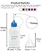 LJY Precision Applicator Bottle Set 1 Oz. - 30 Needle Tip Squeeze Bottles and 5pcs Mini Funnels for Acrylic Painting, DIY Quilling and Paper Craft