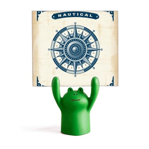 Boussole exploration militaire et porte-mémo grenouille dessin animé pour décoration de bureau