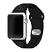 Game Time Las Vegas Raiders Engraved Silicone Sport Watch Band Compatible with Apple Watch (38/40mm Black)
