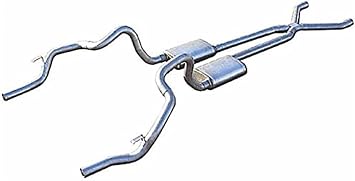 Pypes Performance Exhaust SGF11R Exhaust System with X-Pipe 70-81 F-Body 2.5in,Silver