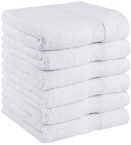 Utopia Towels - 6er Pack Frottee handtücher 50x100 cm mit Aufhängeschlaufe, mittelgroße Handtücher 100{f7d3a0ab139ed9ddf694b799a15d462c3bf8148a8e1c74be375590cf2227360b} Baumwolle weich und saugfähig Handtücher Set (Weiß) Utopia Towels - 6er Pack Frottee handtücher 50x100 cm mit Aufhängeschlaufe, mittelgroße Handtücher 100{f7d3a0ab139ed9ddf694b799a15d462c3bf8148a8e1c74be375590cf2227360b} Baumwolle weich und saugfähig Handtücher Set (Weiß)