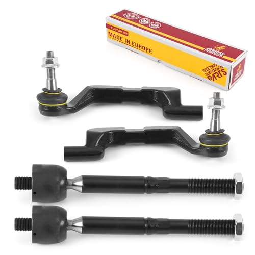 Metrix Premium Chassis Parts - 4 PC Inner & Outer Tie Rod End Kit Fits 11-14 Chrysler 300 AWD, 11-14 Dodge Charger AWD, 18-22 Charger AWD, Replacement EV800960, ES800956, ES800957, Made in Europe by METRIX PREMIUM CHASSIS PARTS - Used condition - US$51.27