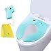VICSOU Foldable Potty Training Seat, Baby Travel Toilet Seat Covers Liners with Carry Bag, Upgrade Non Slip Silicone Design for Babies, Toddlers and Kids On The Go (Blue)