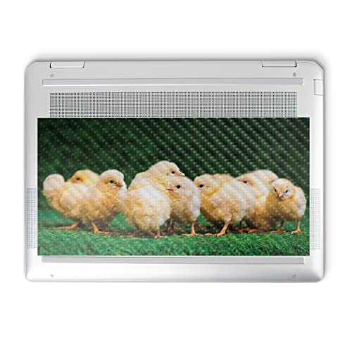 Image of MightySkins Carbon Fiber Skin Compatible with HP Spectre x360 14 inch (2022) Full Wrap Kit - Group of Chicks | Protective, Durable Textured Carbon Fiber Finish | Easy to Apply | Made in The USA