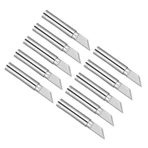 Image of Soldering Iron Tips, 4x6.5mm 900M-T-K, Solder Tips Fine Soldering Gun Replacement Solder Welding - (Applications: for Soldering Irons Soldering Station), 10 Pieces