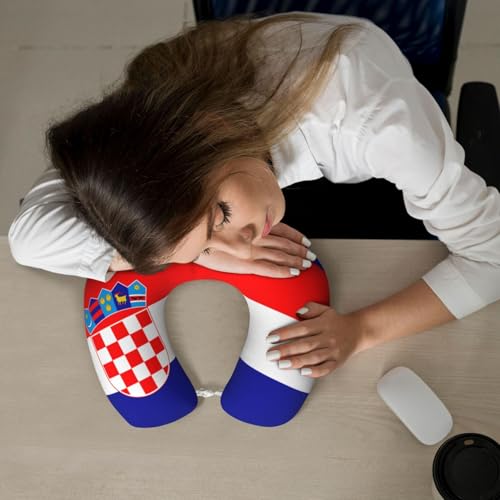 Almohada de viaje en espuma viscoelástica U tipo cómoda miniatura 6