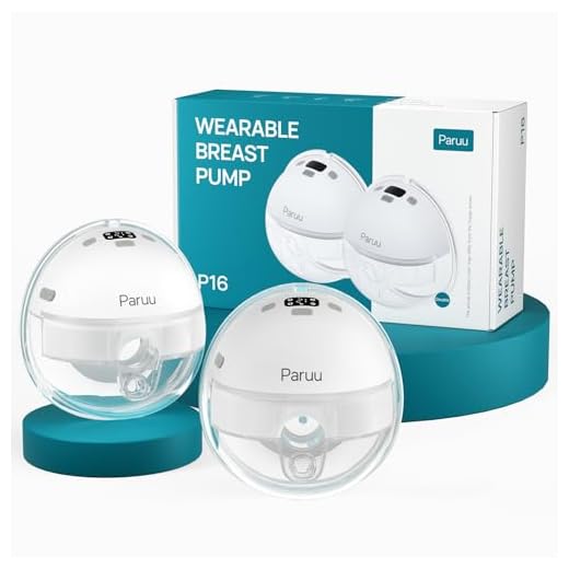 Paruu P16 Hands-Free Wearable Breast Pump, Electric Breast Pump Strong Suction, Low Noise, 4 Modes & 12 Levels, Portable Breast Pump - 19/21/24mm Insert/Flange, 2 Pack (White)