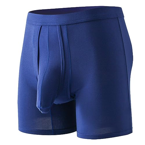 Mens Lingerie Stretch Seamless Adjustable Exotic Sexy Lingerie Funny Slouchy Male Athletic Comfort Fashion Stylish Home Wear Dark Blue
