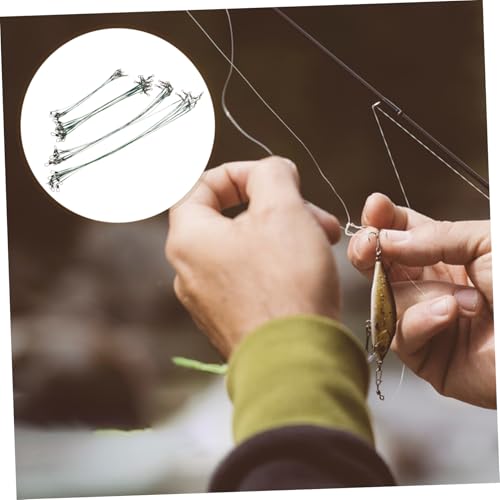 BESPORTBLE 40 piezas alambres de pesca con swivels y snaps Acero miniatura 7