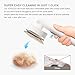 VOOCOO Self-Cleaning Dog & Cat Brush - 140° Angled Bristles for Sensitive Skin, 1-Button Fur Removal, Pain-Free Deshedding Tool for Shedding Control, Long/Short Hair Grooming (Dusk)