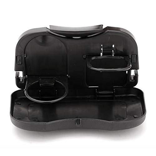 Foldable Car Back Seat Drink Bottle Rack Holder Stand Travel Dining Tray Black