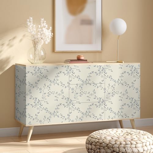Papel de pared rústico botánico de alta durabilidad para salón 5