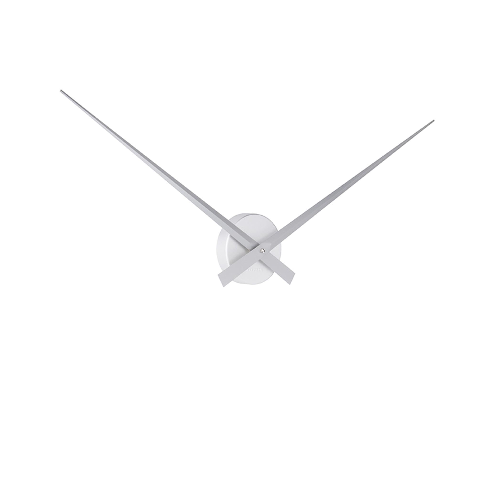 Karlsson Wanduhr Little Big Time - Silber - Ø77,5cm | Rund - skandinavisch - Aluminium - Wanduhr Modern Wohnzimmer - Wanduhren