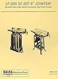 DELTA-Milwaukee 6' Short Bed Jointer 37-205, 37-207 Owner's & Parts Manual