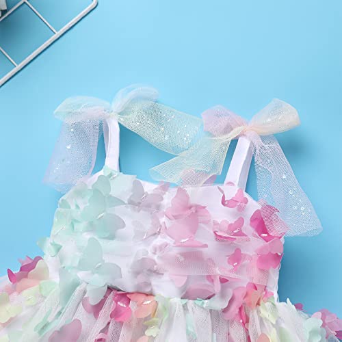 Robe d'été bébé fille en tulle et paillettes pour anniversaire - 3