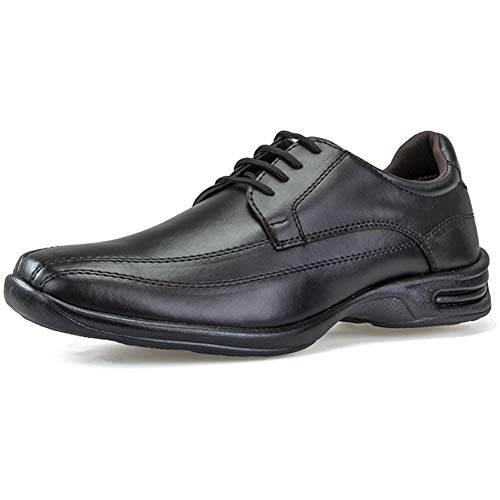 Kit 2 Pares de Sapato Social Conforto com e sem Cadarço Preto
