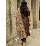 gosriki kurta set women viscose printed kurti set woman kurta pant dupatta 3 piece outfit v neck elbow length sleeve straight fit ethnic wear ladies dress stylish traditional clothing