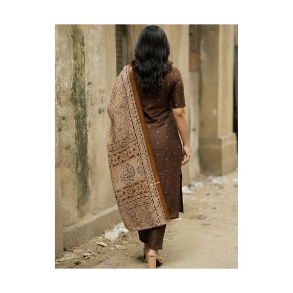 gosriki kurta set women viscose printed kurti set woman kurta pant dupatta 3 piece outfit v neck elbow length sleeve straight fit ethnic wear ladies dress stylish traditional clothing