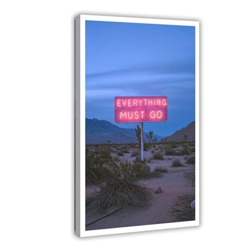 SWDXA Everything Must Go Canvas Poster Wall Art Prints Room