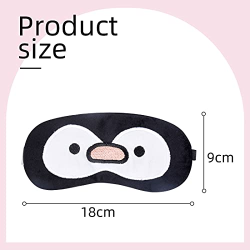 Image of MINISO Lovely Animal Lovely Animal Soft Eye Masks with for Travelling Sleep(Penguin)