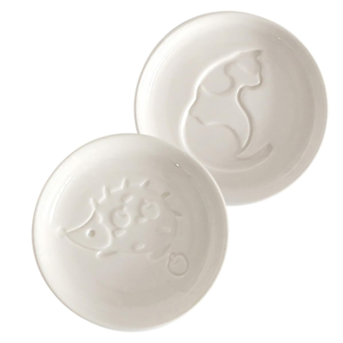 SHINEOFI 2pcs Ceramic Sauce Dipping Plates Small Round Bowls for Soy and Vinegar Resistant to Breakage Multifunctional Appetizer Dishes for Home and Picnic Use