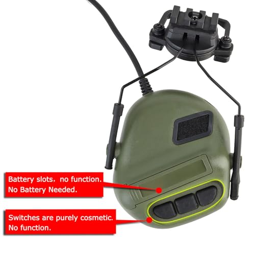 Casque tactique interphone ATAIRSOFT avec micro étanche et alimentation continue