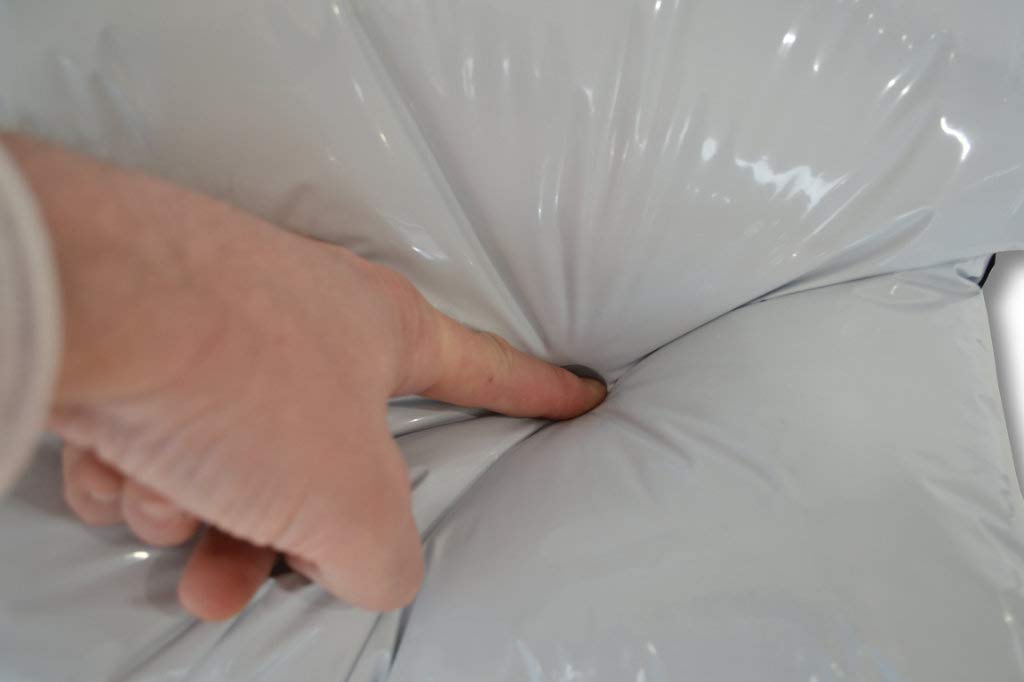 1000 pezzi – 450 X 550 mm – Premium 65 μ – Buste per spedizioni in Coex – Buste per spedizioni in pellicola di pellicola di pellicola di alluminio nero bianco antistrappo pellicola Coex