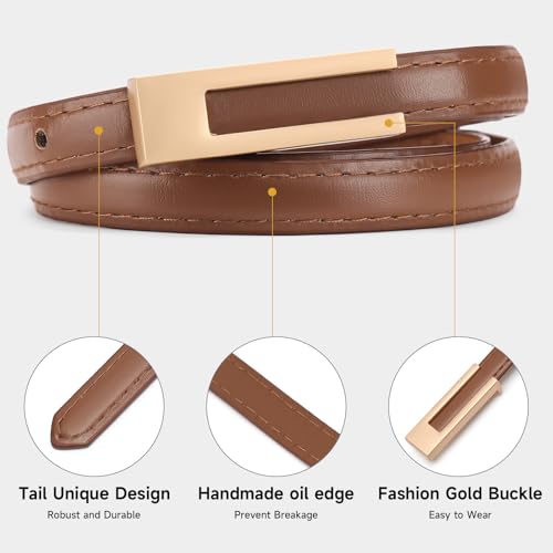 Ceintures en cuir de qualité supérieure avec boucle ardillon classique