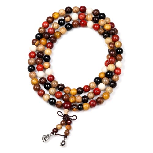 Natural Quartz Meditation Beads for Men and Women, Multicolor Bead