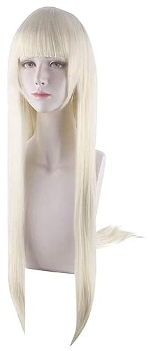 Miniatura 3 de Koswiggle Pelucas de Cosplay anime Kakegurui Yomoduki Runa Leche Rubio Peluca Cosplay Fiesta Pelucas+Peluca Cap